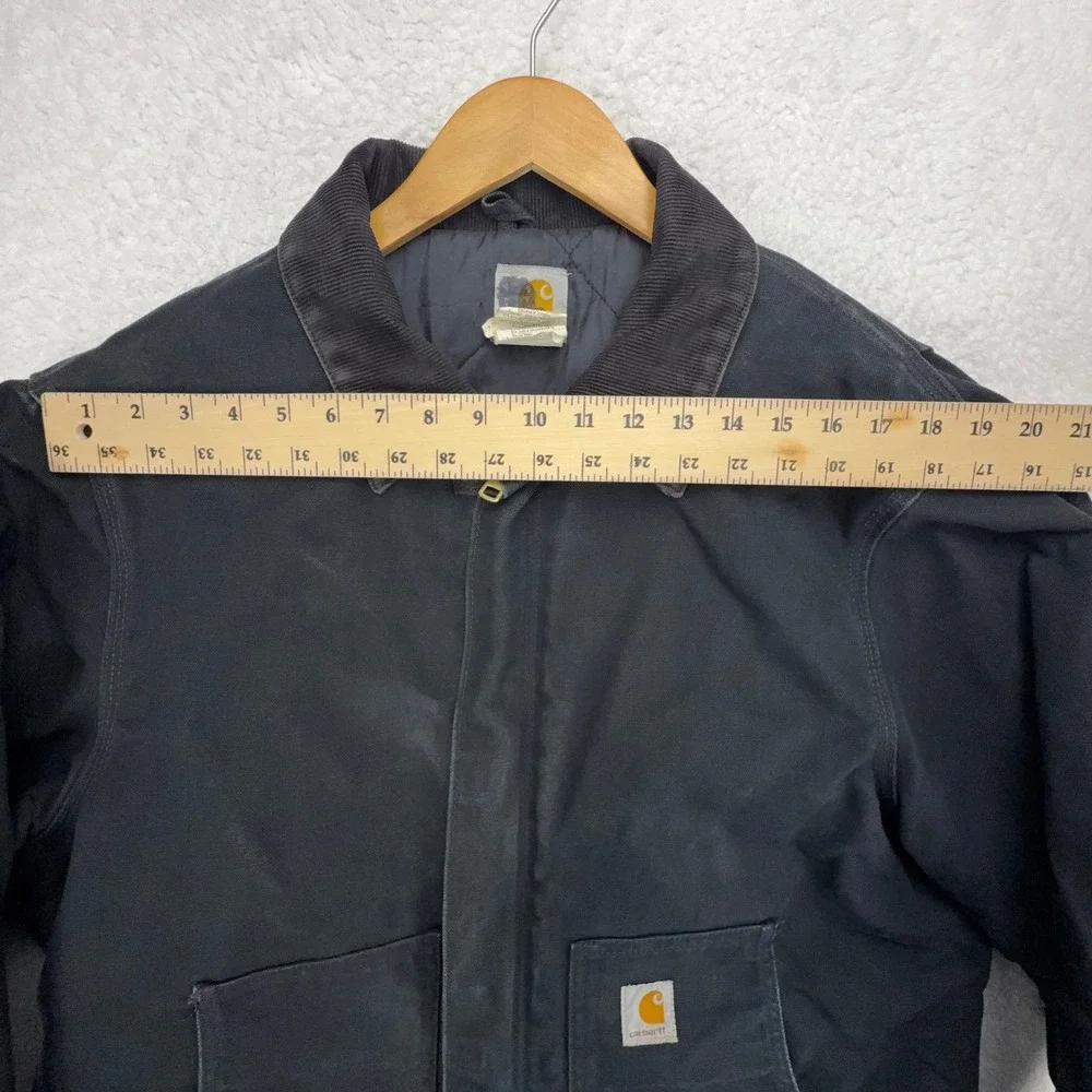 Carhartt Sandstone Jacket Arctic Quilt Lined Mens Large 44 J02 BLK Black